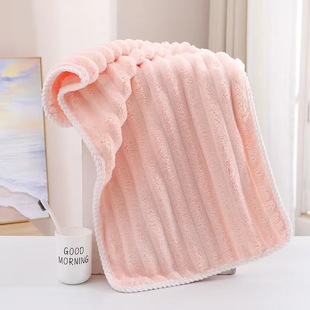 Candy strip velvet coral fleece bath towel towel dry hair cap 23-piece set gift companion gift trembles fast hand explosions