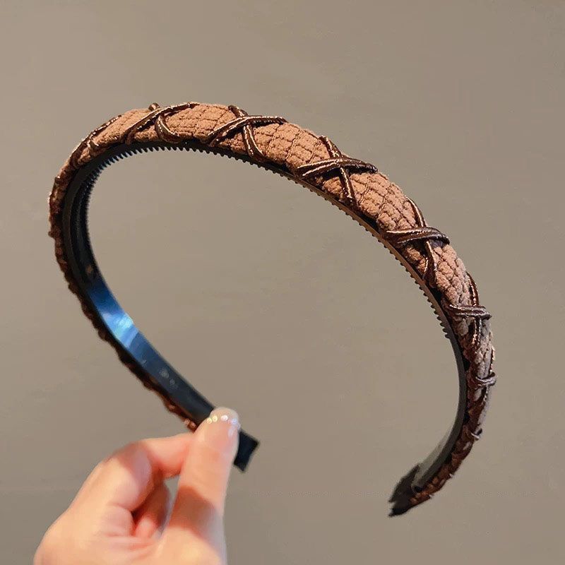 Diadema alta para mujer, nueva colección 2026, accesorio para el cabello estilo Chanel francés, elegante banda ancha para el cabello.