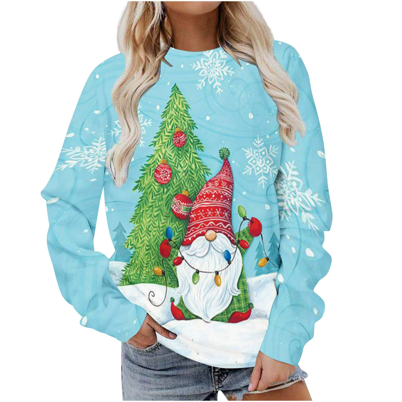 2024 Amazon ebay осень новый европейский и американский женский прилив бренд повседневный свободный длинный рукав свитера свитера