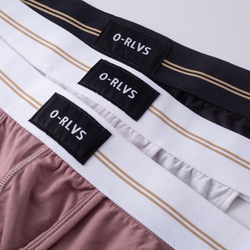 ORLVS Men's Underwear Modal Sexy Sports Shorts Low Waist High Cut Briefs Panties OR6109