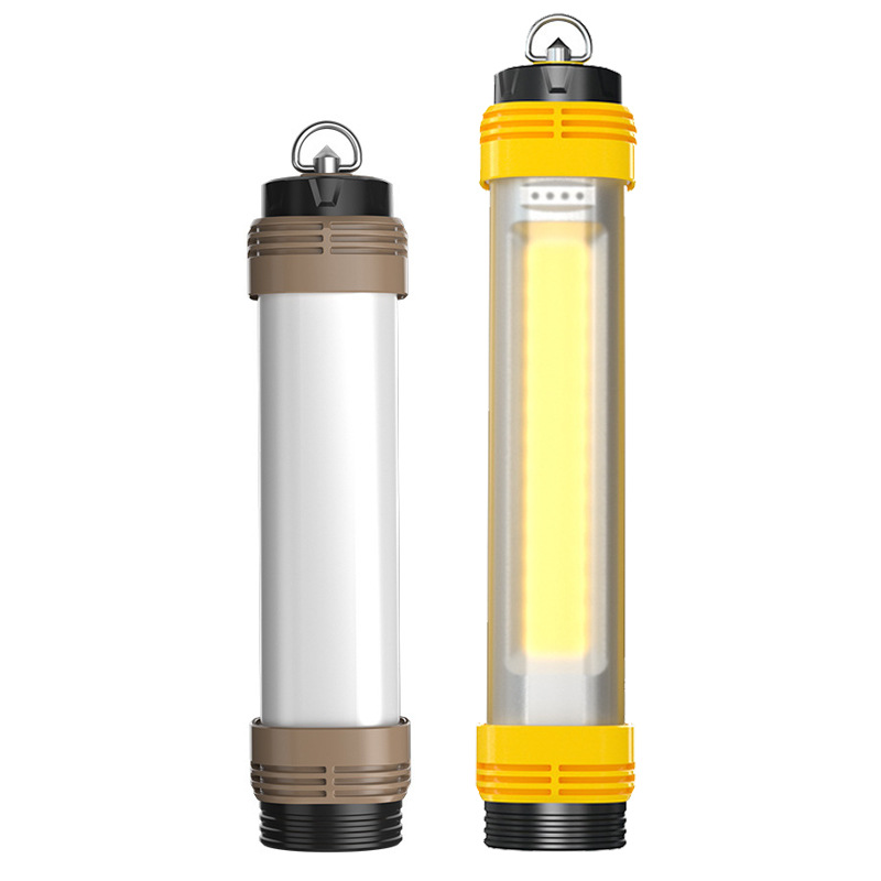 Transfronterizo nueva fuente de luz doble camping luz al aire libre impermeable emergencia trabajo luz lámpara de mesa de iluminación con imán carga tesoro
