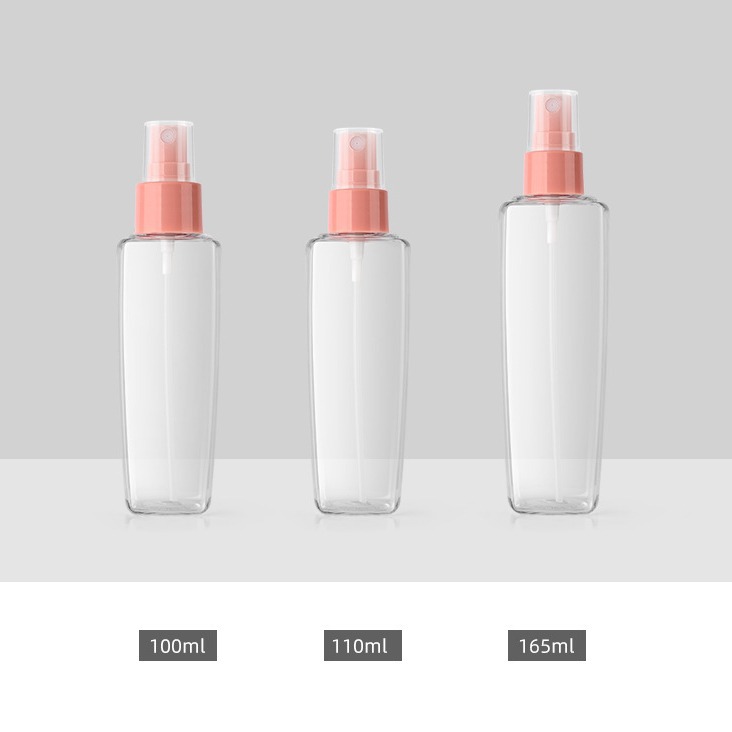 100ML  110ML 165ML PET塑料方瓶 防晒喷雾瓶 乳液瓶分装瓶洗涤液