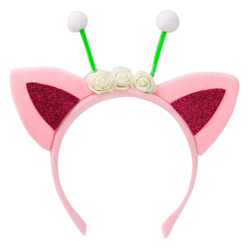 Halloween animal diadema nuevos niños de dibujos animados gatito oído tocado bola vestido fiesta lindo horquilla