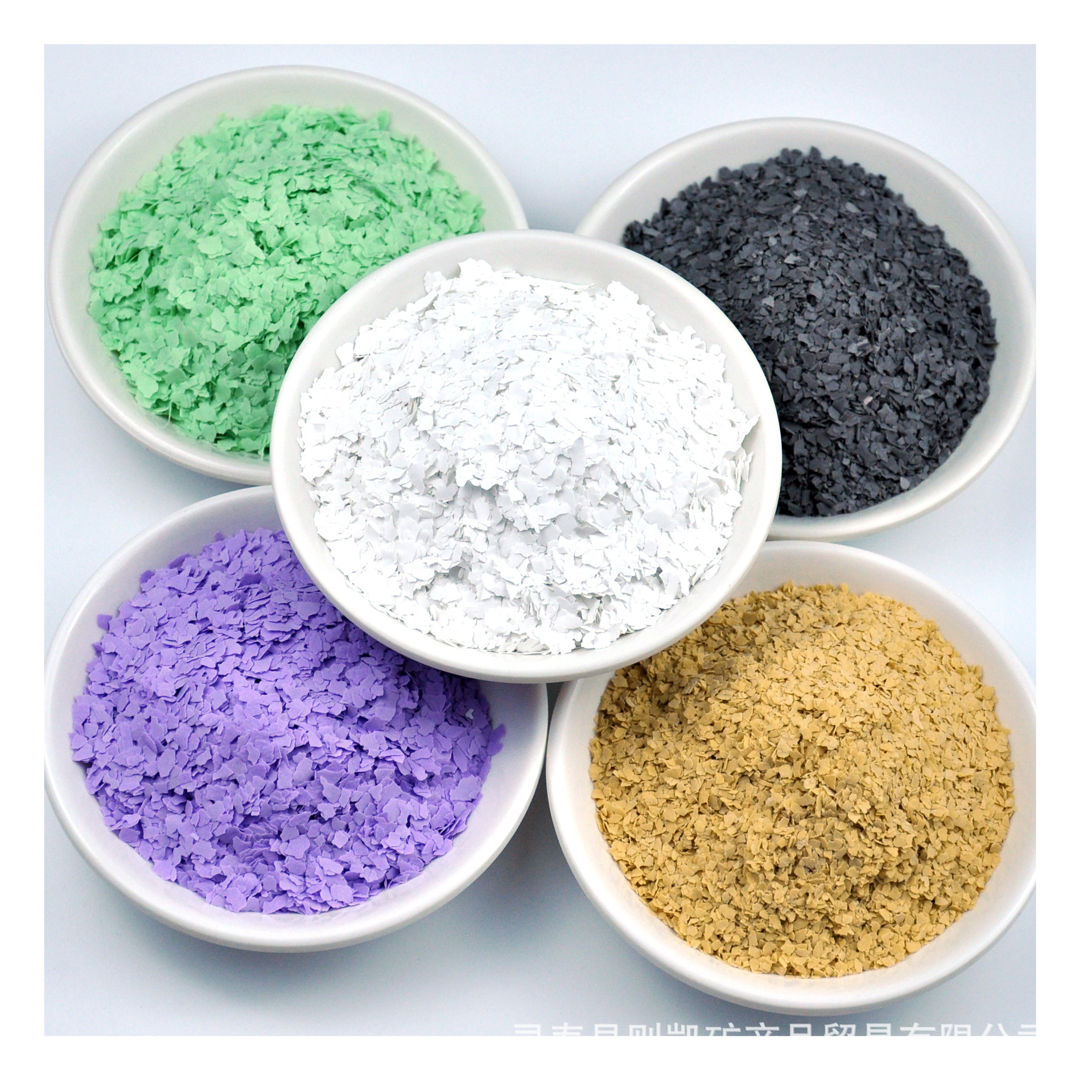 岩片复合岩片多彩染色岩片内墙贝壳彩片可装1千克小包装七彩矿物