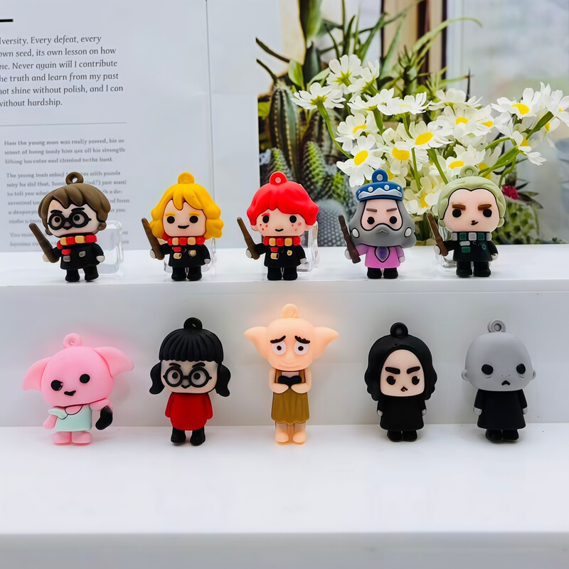 Creative Cartoon Small Harry Potter Cute Doll Accessories Car Keychain Desktop Decoration Event Small Gift