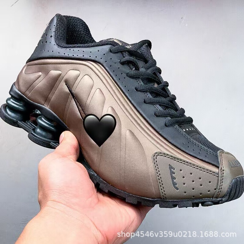 莆田靴 SHOX R4 シリーズロートップカジュアルエアクッションスポーツシューズ滑り止め耐摩耗性通気性衝撃吸収ランニングシューズ|undefined