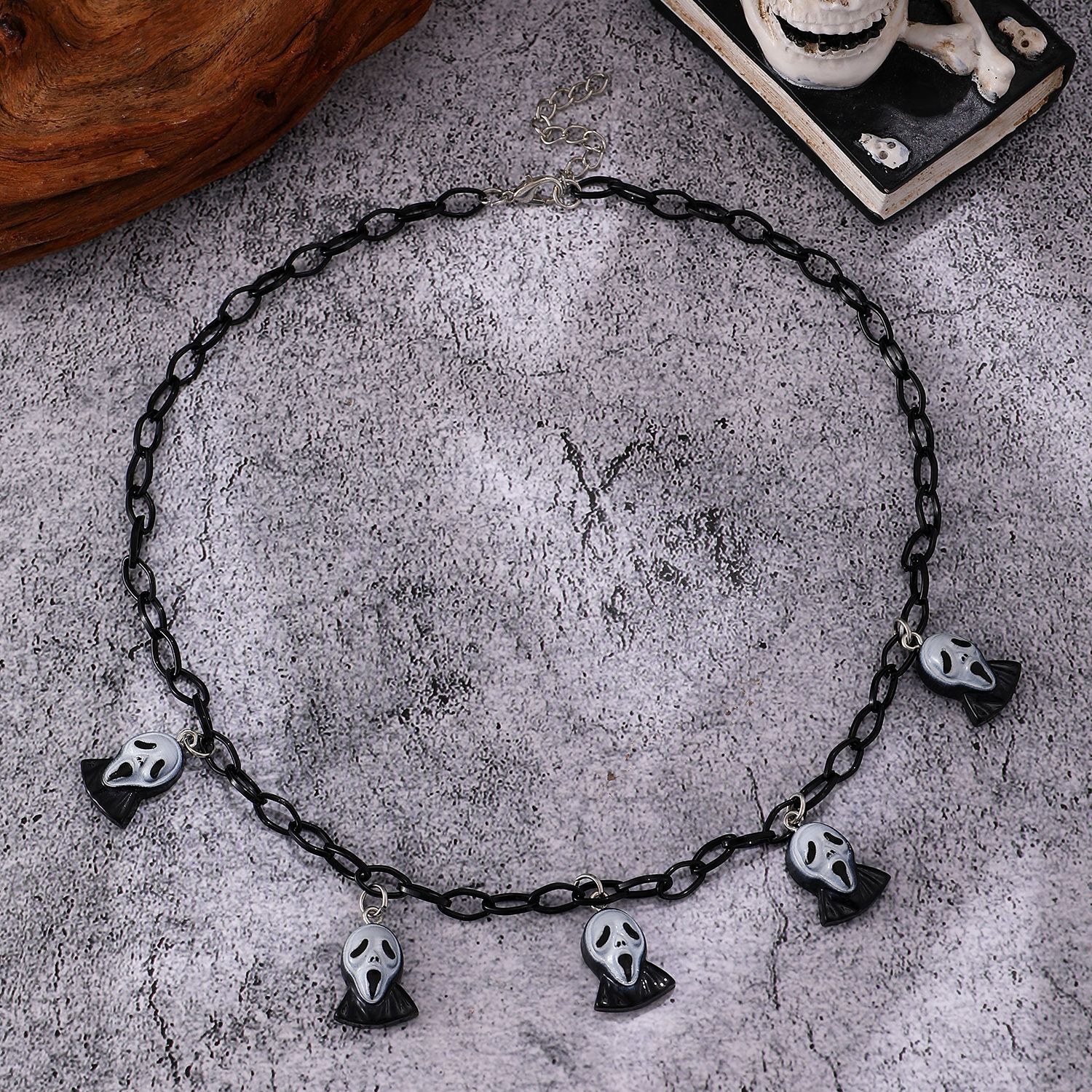 Unisex Gender Simple Style Printing Cartoon Character Resin Layered Necklaces Wholesale