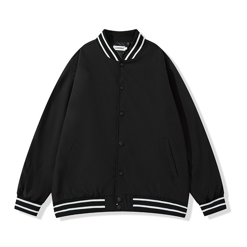 秋冬美式复古团队工作服外套班服潮牌街头夹克棒球服卫衣印制LOGO|undefined