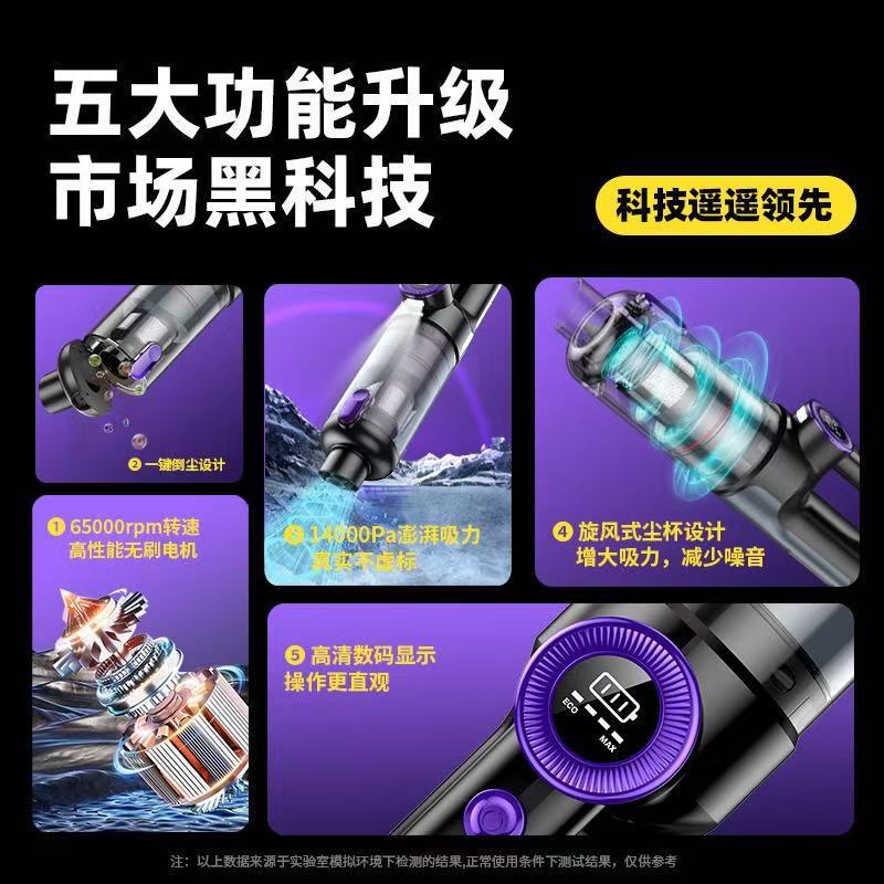 新しい車の掃除機大吸引ワイヤレス車家庭用ハンドヘルド旋風カップハイパワー掃除機|undefined