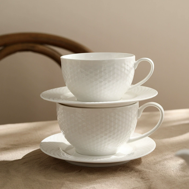 Ceramic coffee tableware, set, sophisticated afternoon tea, European style