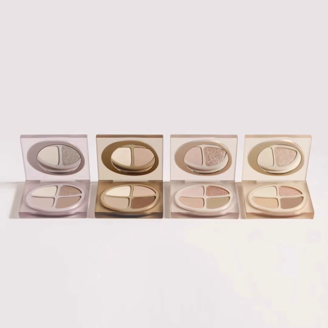Eye shadow Joocyee, матовый праймер под макияж, палитра теней, четыре цвета, землистые оттенки
