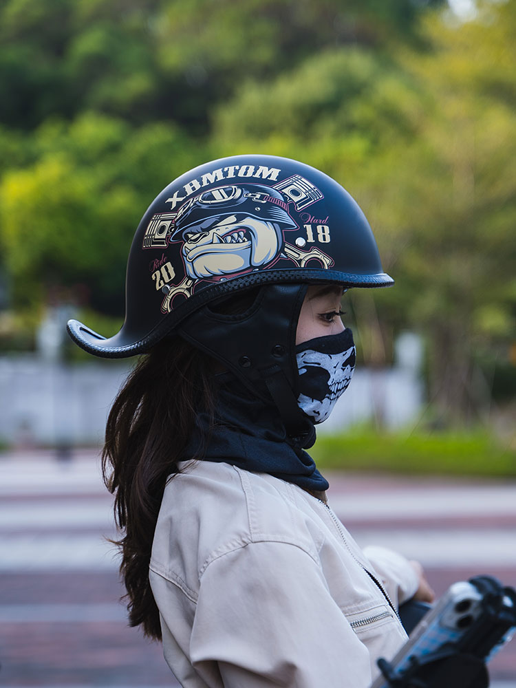 Motorcycle Helmet Retro Summer Half Helmet Scooter Riding
