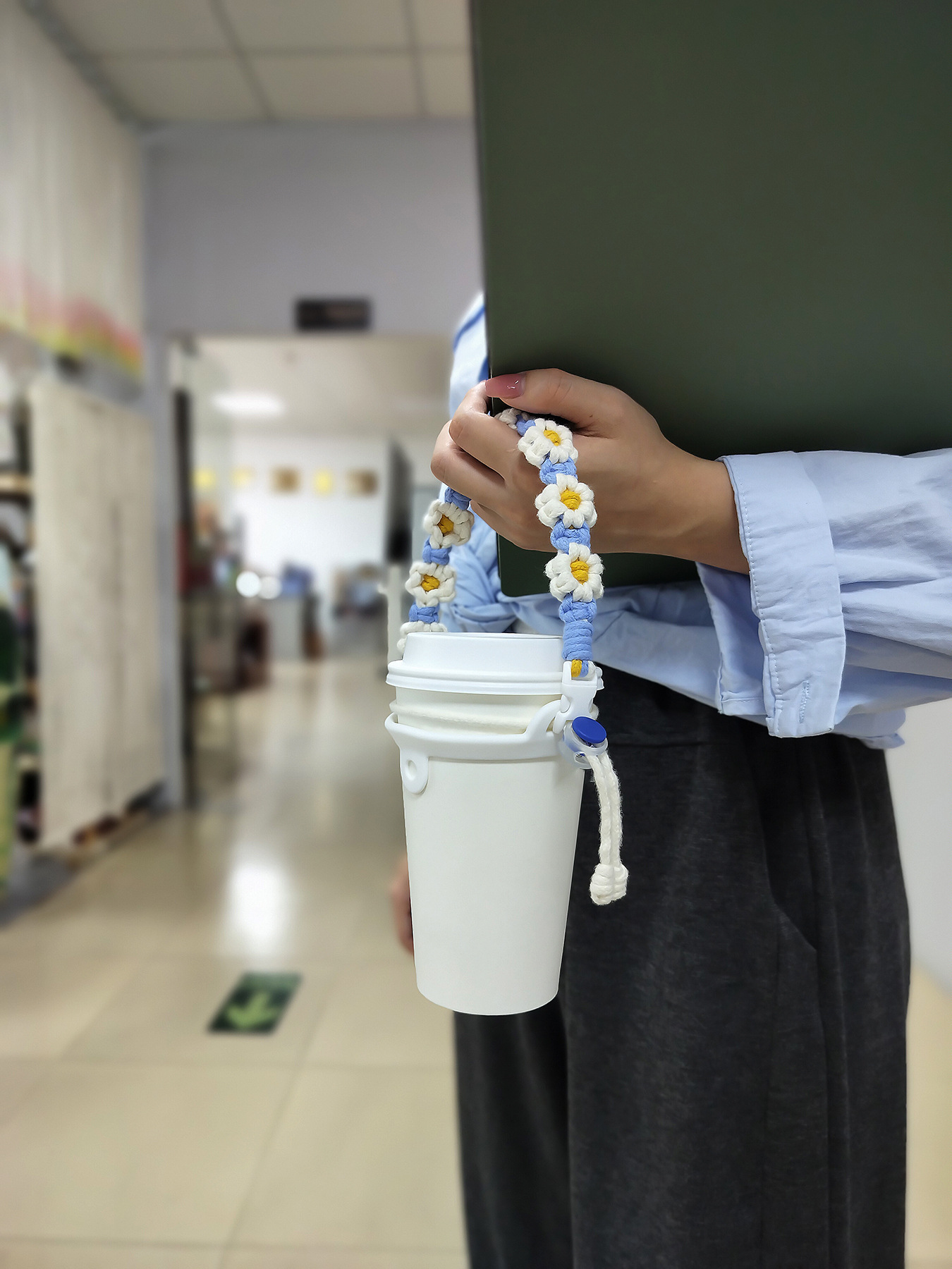 43g Weight Water Cup Belt Kitchen and drinking utensils 1 Piece Quantity Daily Occasion String Material Flower Pattern Casual Style Casual Flower String Water Cup Belt 1 Piece 5