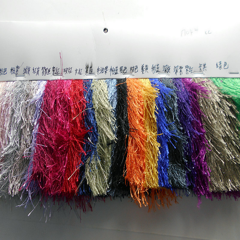 亮丝松针绒 银丝松针绒布 纬编长毛绒圣诞服装玩具家纺毛绒面料