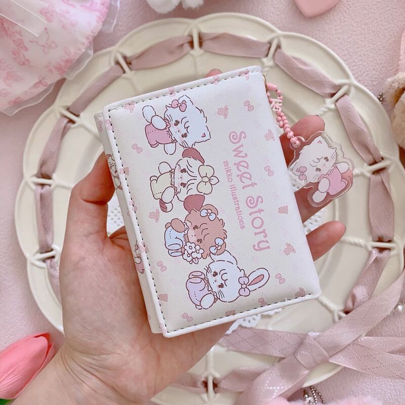 Sweet Coat High-value Wallet Small Card Bag Multi-card Large Capacity Three-fold Coin Purse Short Niche Wallet Sweet Coat High-value Wallet Small Card Bag Multi-card Large Capacity Three-fold Coin Purse Short Niche Wallet