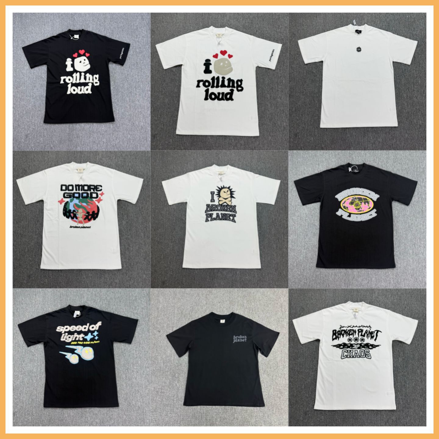Cross-Border Bpm Broken Planet Cartoon Skull Foam Print Unisex Loose Short Sleeve T-Shirt for Men and Women Summer