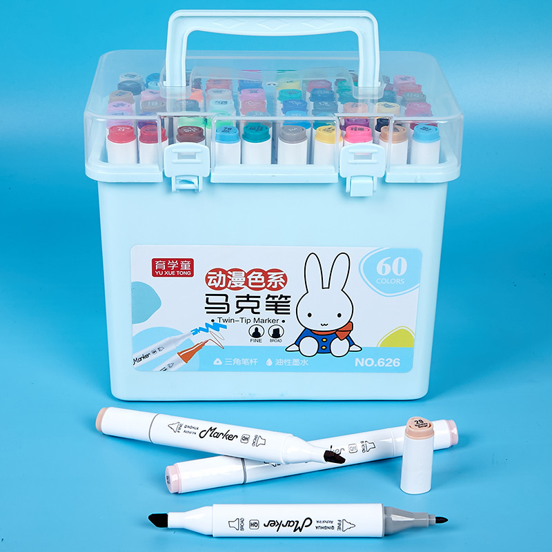 Doble cabeza triángulo alcohólico marcador pop cartel pluma pintura diseño graffiti arte estudiante rotulador