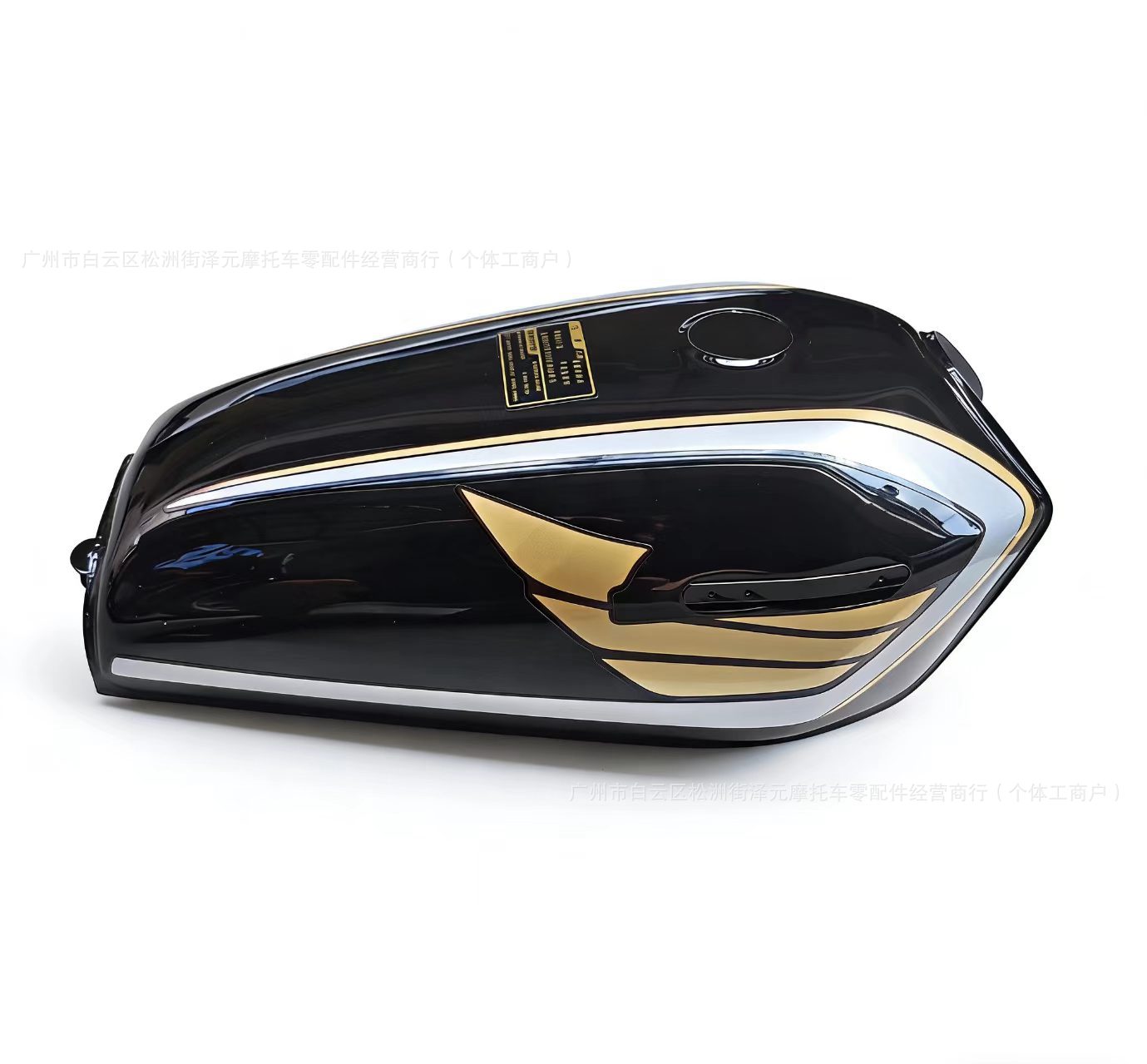 Motorcycle Fuel Tank Cg125 Gold Edition Golden Cat Cg King Thickened Decal Set for Cg125 Motorcycle Fuel Tank Cross-Border