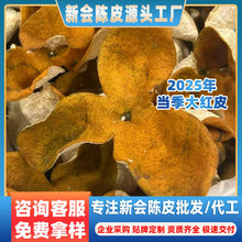 广东新会当季茶枝柑年茶坑驳枝冬后大红皮个人储存生晒新陈皮