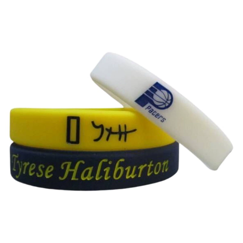 Звезда баскетбола Pacers № 0 фирменный спортивный браслет Halliburton силиконовый светящийся браслет ювелирные изделия для фанатов