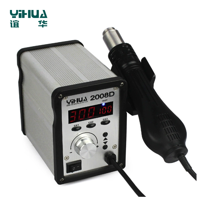 Yihua/YIHUA2008D цифровой дисплей Термофен трехсекционный для хранения Термофен с постоянной температурой Термофен