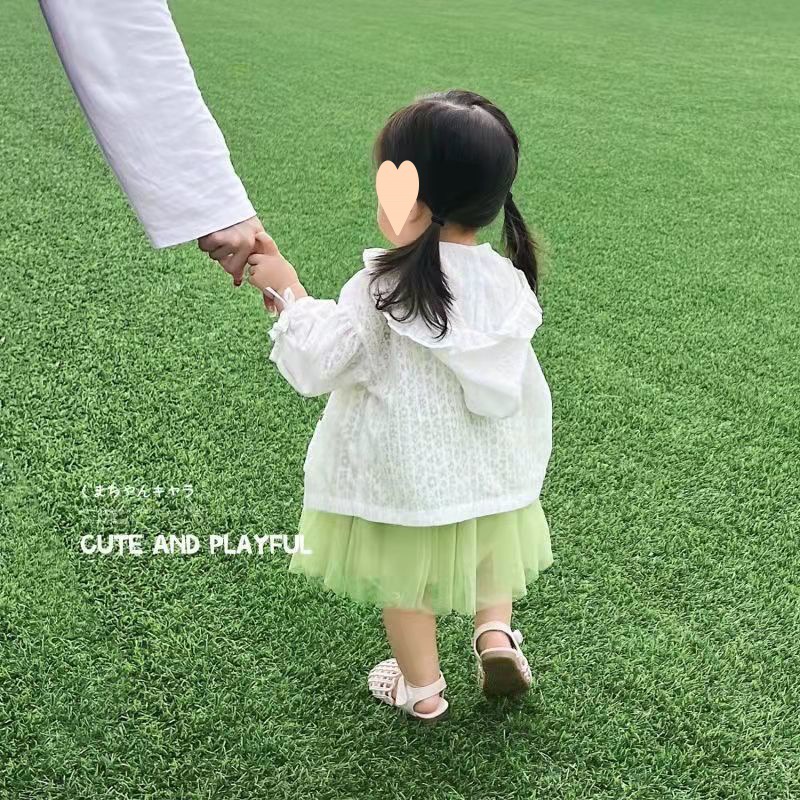 2025 새로운  여성의 대형 어린이 건조 옷 여름 카디건 통기성 꽃 외부 건조 옷