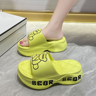 Women's elegant high-looking non-slip soft bottom fashionable lightweight non-slip deodorant simple EVA slippers can be worn outside