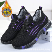 老北京布鞋二棉鞋女冬加绒保暖防滑软底加厚棉靴妈妈棉鞋休闲运动