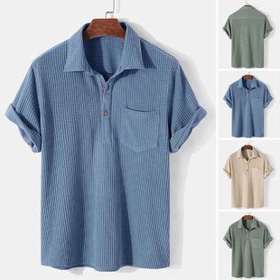 Corduroy shirt, set, 2021 years, European style, loose fit, with short sleeve