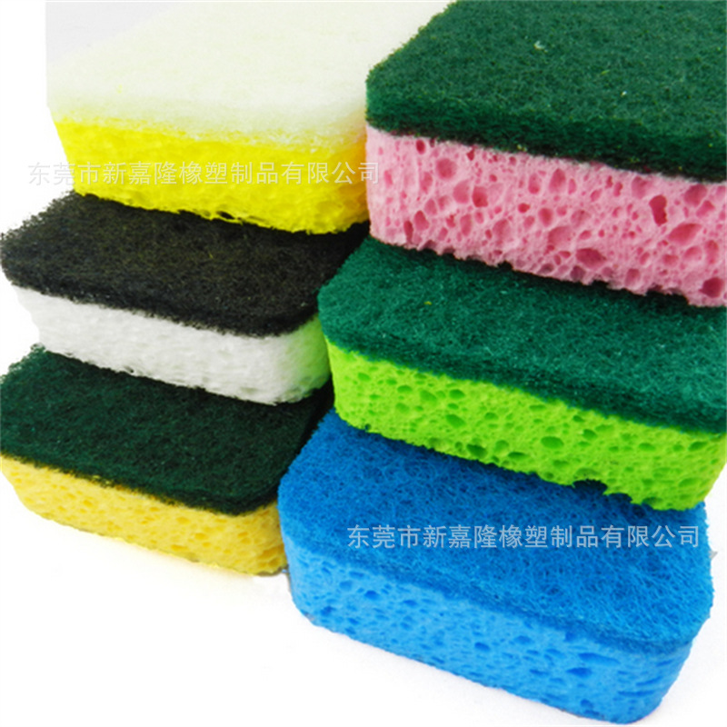 Leche de madera de cocina personalizada, paño de algodón, impresión de dibujos animados, pulpa de madera comprimida, esponja, toallita, estropajo de aceite, toalla de cocina