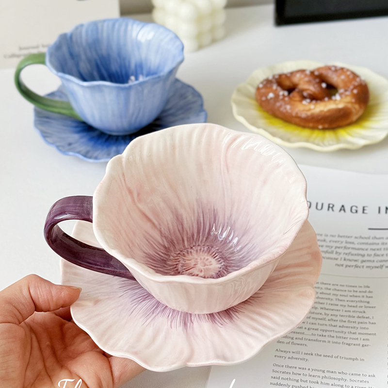 Special Coffee Cup Design, Niche Ladies' High-Looking Latte Cup, Beautiful Ceramic Coffee Cup Set Special Coffee Cup Design, Niche Ladies' High-Looking Latte Cup, Beautiful Ceramic Coffee Cup Set