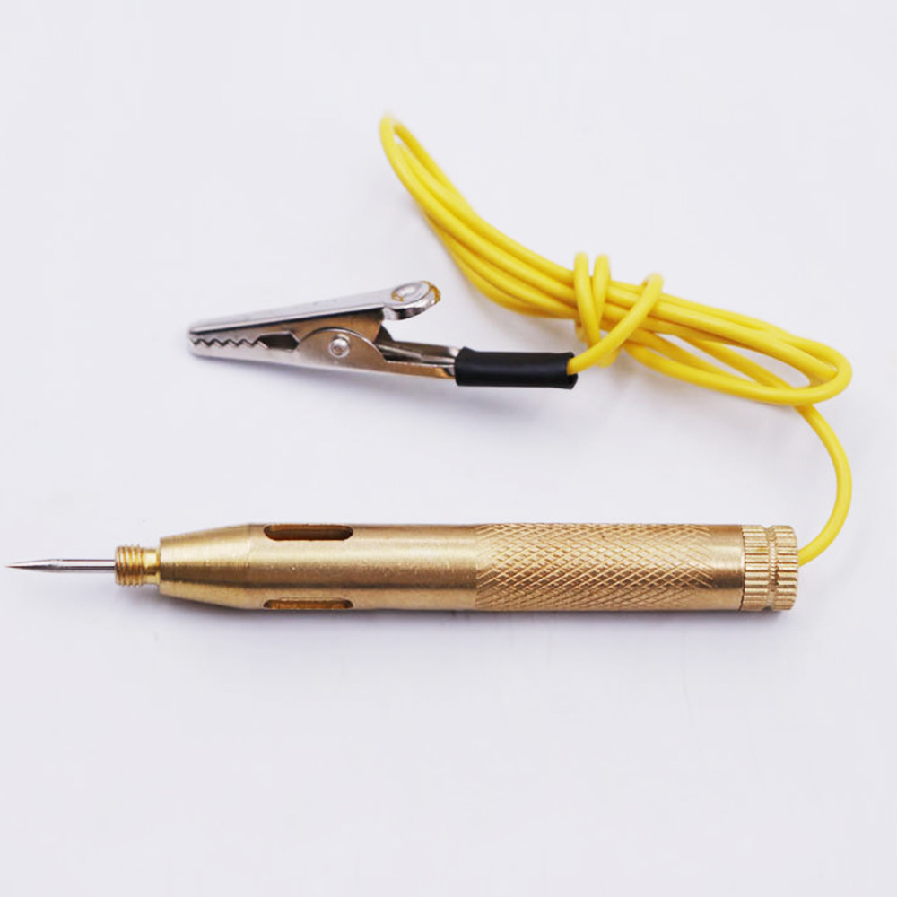 汽车电路测电笔 货车验电笔 试电笔6V 12V 24V铜电笔带线