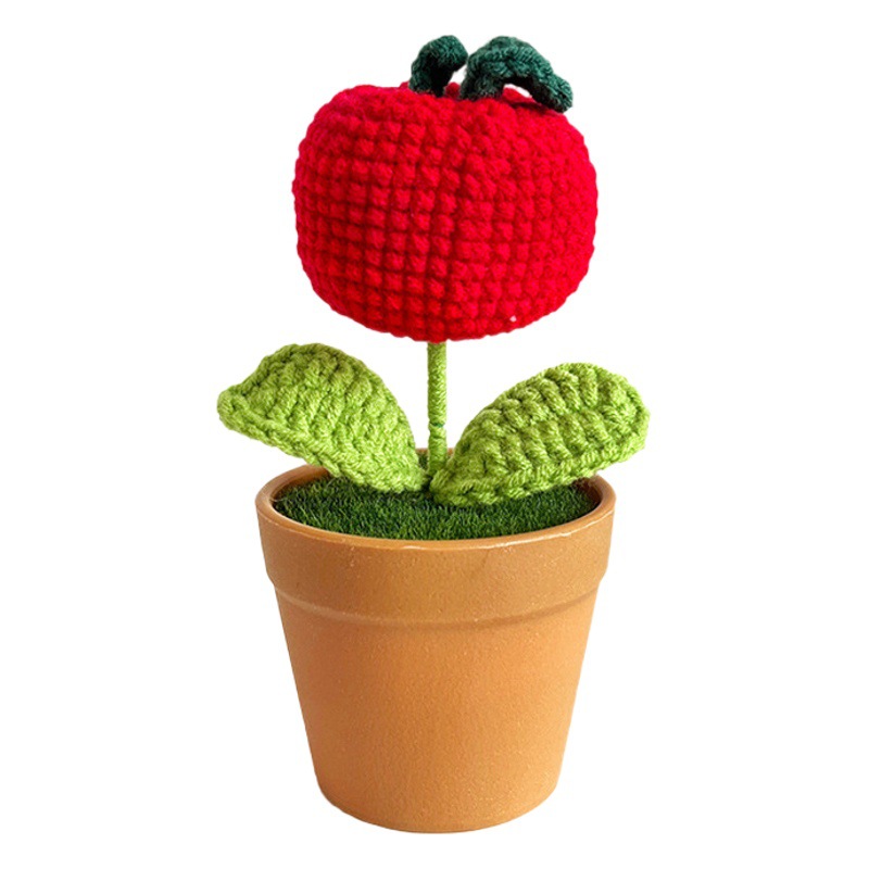 Hecho a mano de ganchillo Flor de lana acabado girasol decoración flor tejida de una sola pieza de entrega envío gratuito pequeño regalo ramo