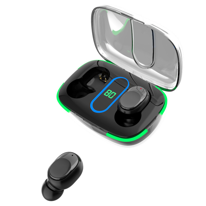 Transfronterizo nuevo Y90 auricular Bluetooth inalámbrico pantalla digital transparente almacén diseño cuatro colores opcional de una sola pieza de entrega