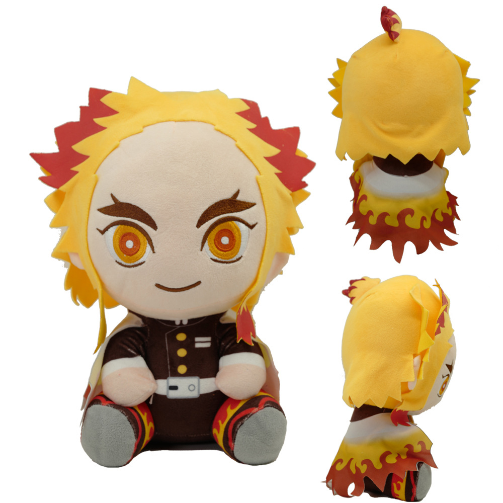 thumbnail image 1 of Versión completa de anime transfronterizo Ghost Slayer: Blade Tanjiro Ni Douzi Doll Regalo para niños Juguete de peluche Sentado Purgatorio Kyojuro + 20 cm uno, 1 of 2