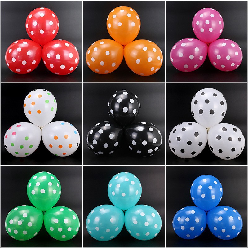 Globo de lunares engrosado, globo de color caramelo con lunares, arreglo de cumpleaños, decoración de fiesta, globo de boda, venta al por mayor