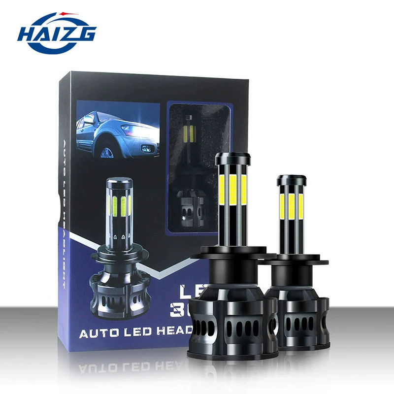 HAIZG восьмисторонняя автомобильная светодиодная фара 8-сторонняя светящаяся светодиодная Автомобильная фара H4H7H11 Модифицированная автомобильная лампа