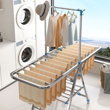 折叠落地式晾衣架阳台家用晒衣服被子神器理发店婴儿宝宝晒尿布架
