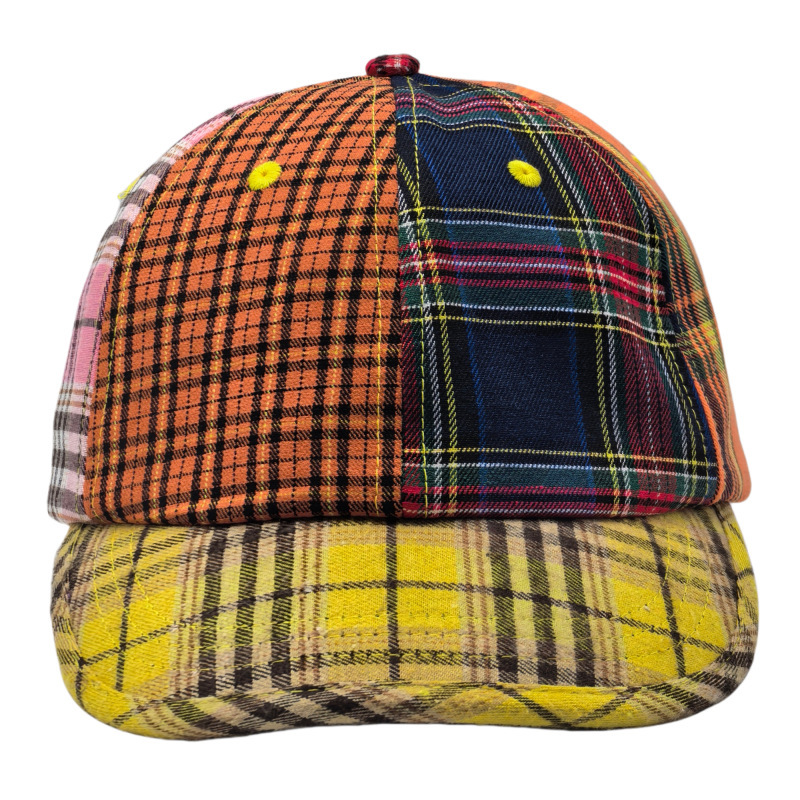 New Autumn and Winter Plaid Patchwork Baseball Cap for Men and Women, Outdoor Photography, Color-Blocking Design, Classic Trendy Cool Style New Autumn and Winter Plaid Patchwork Baseball Cap for Men and Women, Outdoor Photography, Color-Blocking Design, Classic Trendy Cool Style