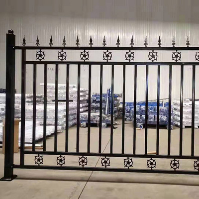 小区学校围墙焊接铁艺栅栏 码头机场保税区锌钢护栏|ms
