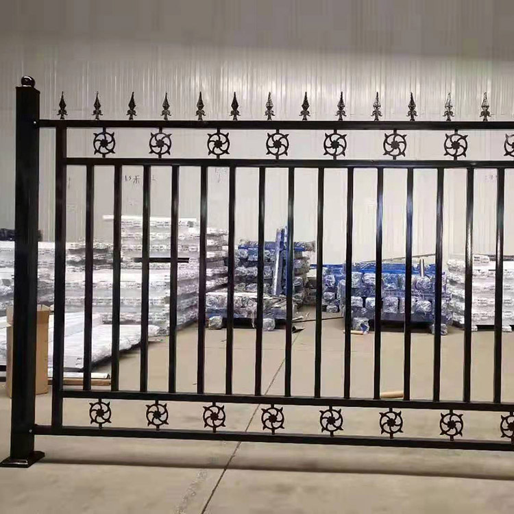 小区学校围墙焊接铁艺栅栏 码头机场保税区锌钢护栏|ms