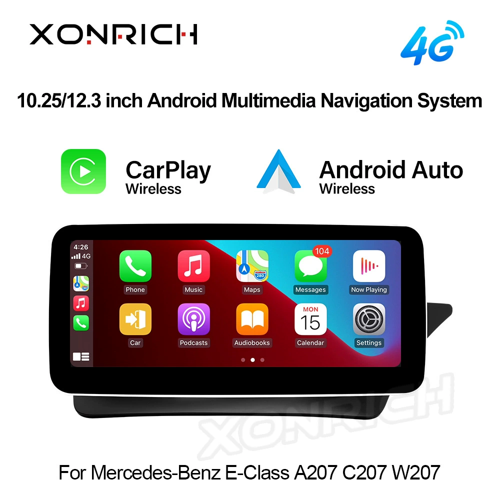 Подходит для Mercedes-Benz E-Class A207 C207 W207 W207 2009-16 для управления правым рулем Android навигатор Carpla