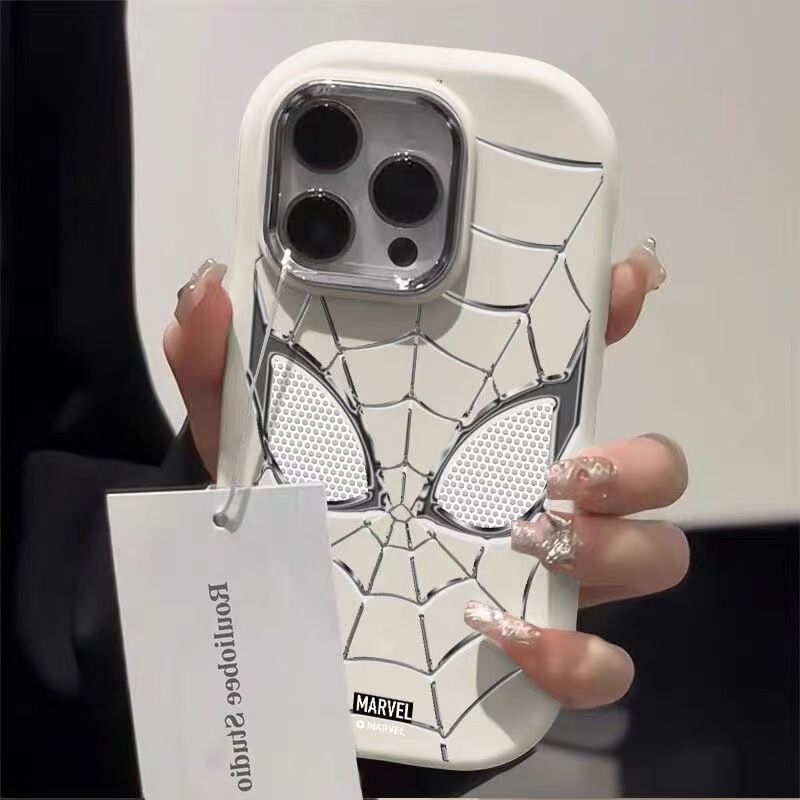 Casual Spider-Man Suitable for Apple 16Pro Mobile Phone Case New Iphone15Promax Cartoon 13 Stylish 17