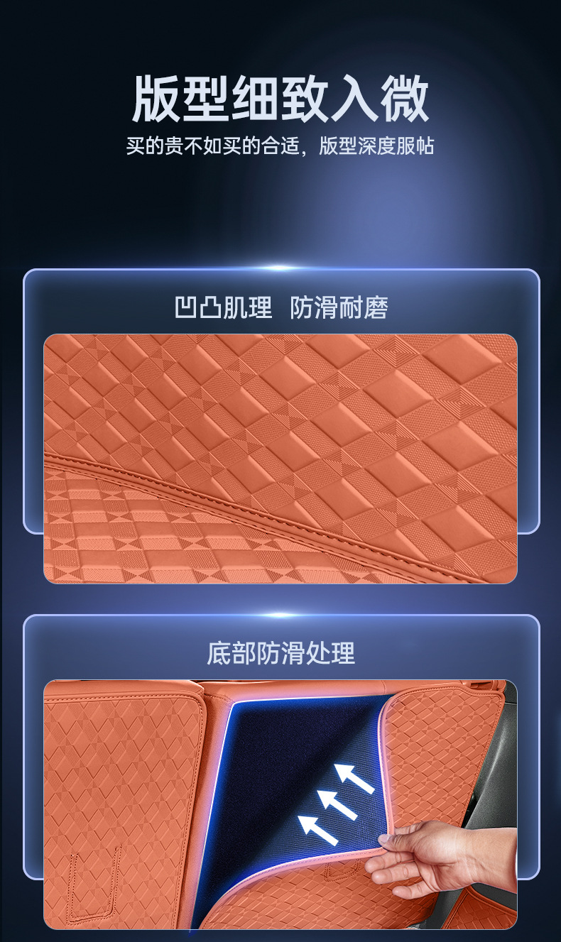 Suitable for 26 Models of Fang Cheng Bao Titanium 7 Trunk Mats, Full Surround Trunk Mats for Fang Cheng Bao Titanium 7, Car Modification and Decoration Accessories