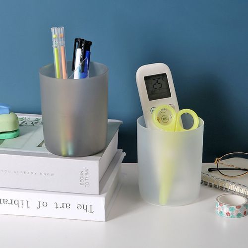 Pen holder Nordic personality simple transparent pen holder student desktop multi-functional acrylic large capacity pen barrel stationery pen