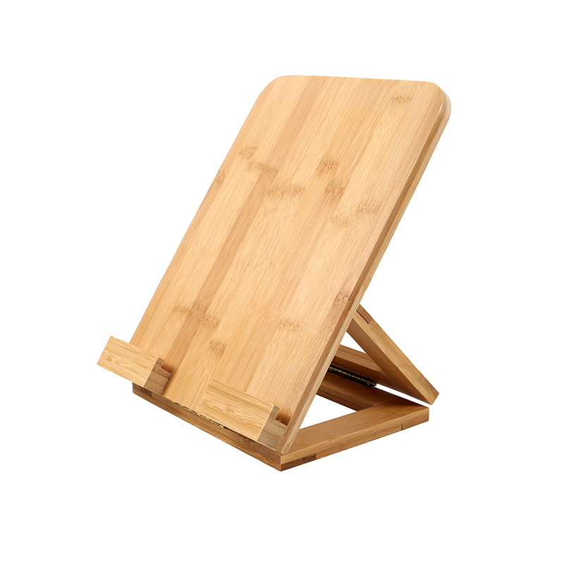 Al por mayor de bambú soporte la tableta nueva exótica cama escritorio plegable artesanía en stock láser LOGO