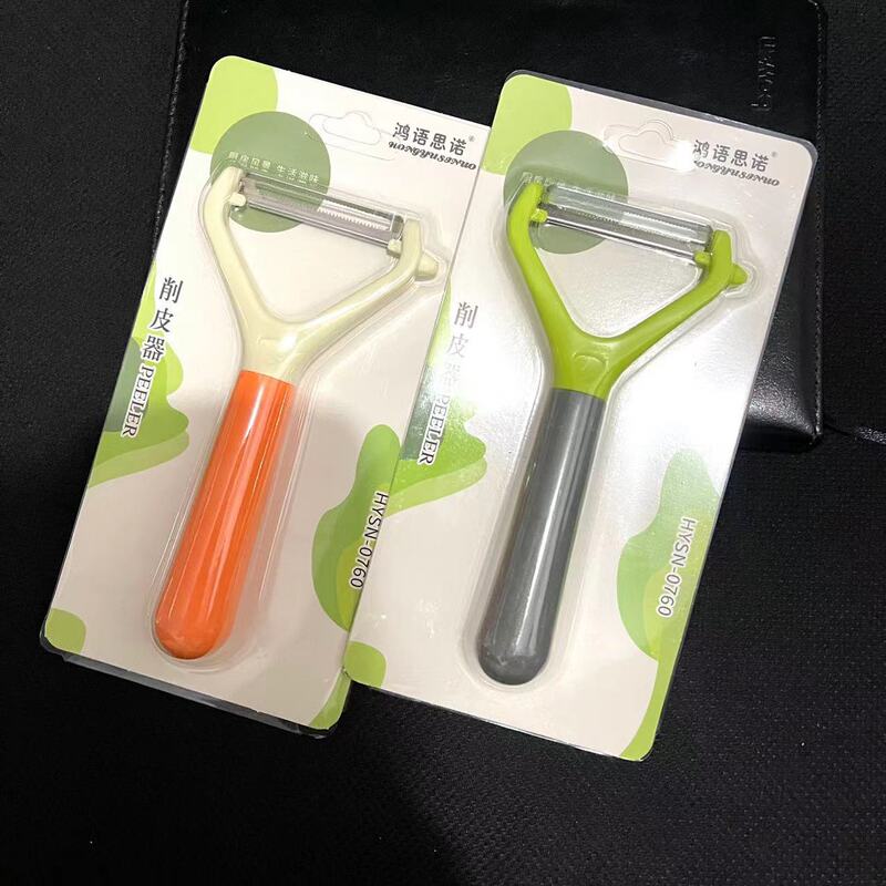 0760吸卡削皮刀去皮刀塑料手柄锯齿打皮刀水果瓜果刨刀削皮刀批发|undefined