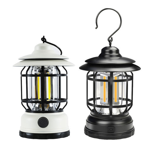Retro horse lantern, outdoor camping lamp, ultra-long battery life camping tent, hot-selling lamp lighting, camp atmosphere lamp