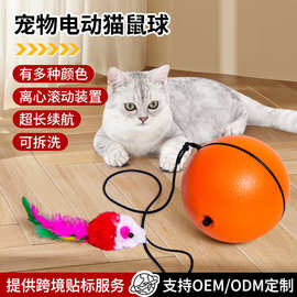 跨境自动逗猫玩具球智能电动滚滚球宠物用品猫咪自嗨解闷耐咬磨牙