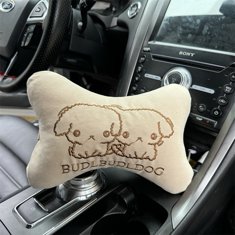 Car Pillow, Lumbar Support, Four-Piece Set, Seat Pillow, Neck Pillow, Back Cushion, Car Accessories, Cute Cartoon Design